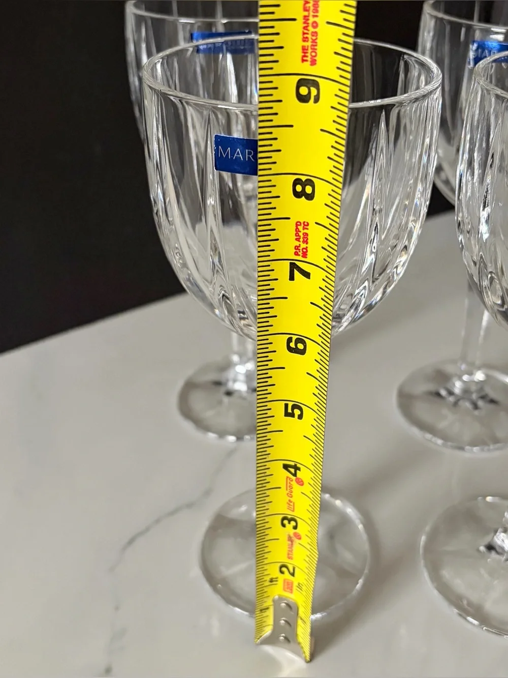 SET of 4 Omega All Purpose Wine Goblets - Marquis Waterford Crystal